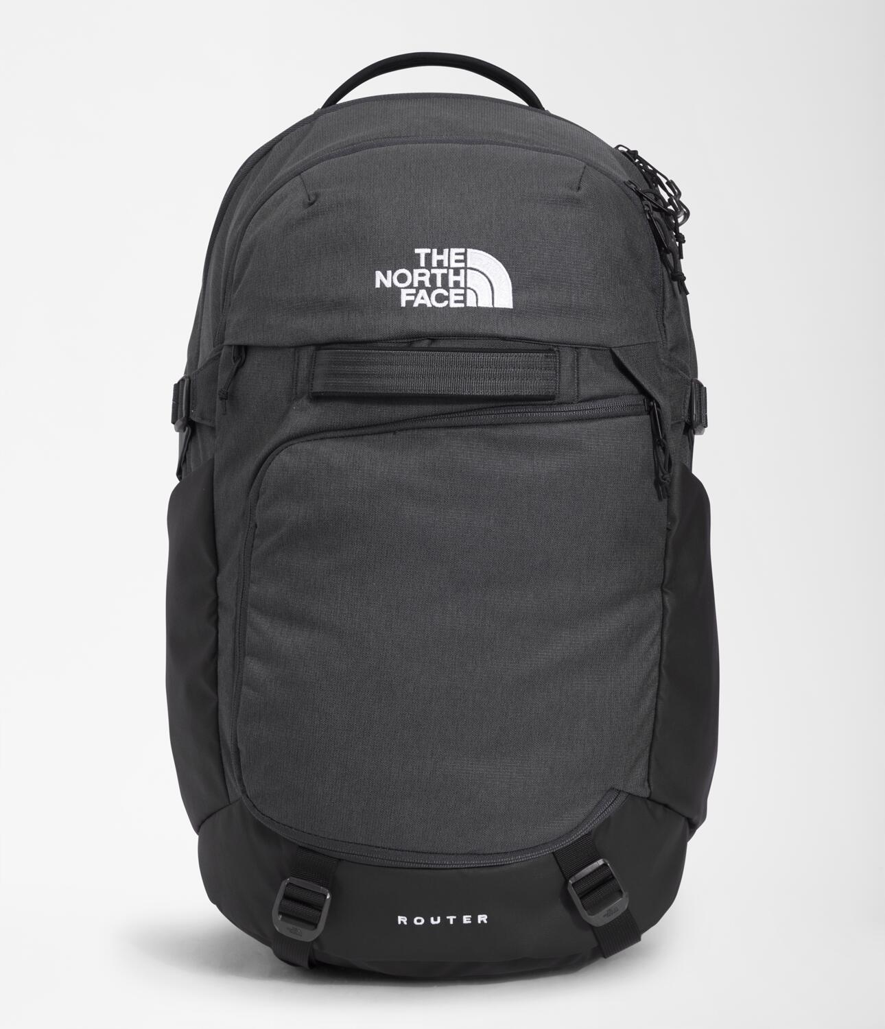 Mochila Router Unisex, Gris Asfalto c/Negro