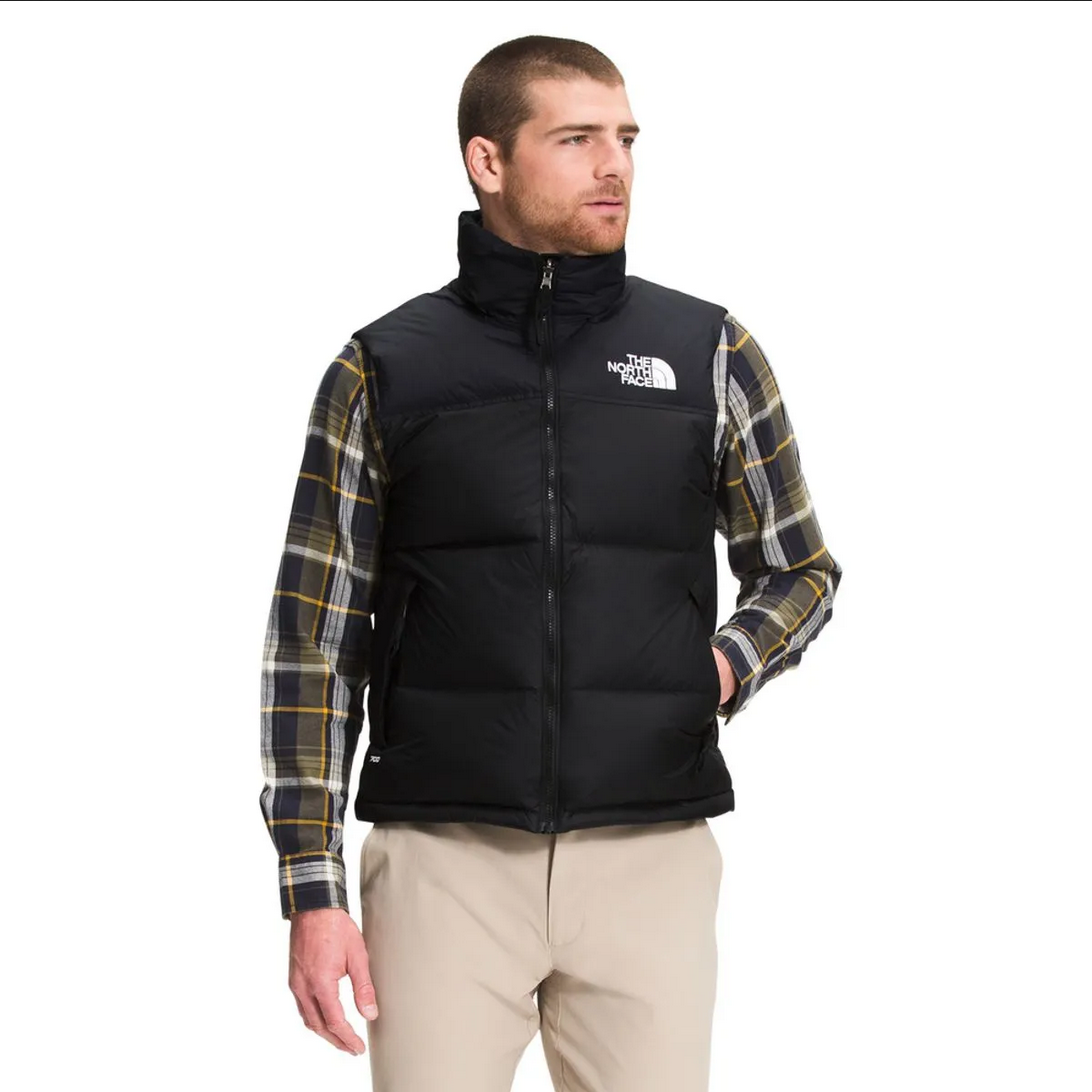 Chaleco de Pluma 1996 Retro Nuptse Hombre, Negro